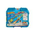 Produktbild: Mattel HMC03 - Hot Wheels - Track Builder - Blitz- Starter Set, Aufbewahrungsbox mit Track Bauteilen und einem Fahrzeug