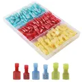 Produktbild: CESFONJER160 Pcs kfz flachstecker | kabel steckverbinder | Männlich/Weiblich Nylon Drahtklemmen Stecker | Vollisoliertes Schnellverbinder Kit (30 Paar Rot, 30 Paar Blau, 20 Paar Gelb)