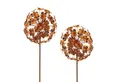 Produktbild: Kobolo Gartenstecker Dekostecker rusty flower ball im 2er Set H 110 cm (aus Metall)