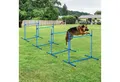 Produktbild: PawHut Agility-Hürde Inkl. Tragetasche für einfache Aufbewahrung, Kunststoff, Hunde Hürden-Set (4-tlg) für Hunde, Blau