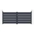 Produktbild: Casanoov Doppelflügeltor Aus Aluminium  Vogel 300x120cm Grau