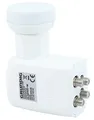 Produktbild: [Test SEHR GUT *] GSS Quad LNB Weiss für digital Satellitenschüssel - für 4 Teilnehmer Empfänger - 4fach 4-Fach - mit LTE Filter - für Sat Satelliten, HD, 4K, 0.1dB, extrem kälte- & hitzebeständig