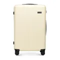 Produktbild: WITTCHEN Stripes Line Mittelgroßer Koffer 67,5 x 45 x 27 cm (L) | Hartschale Reisekoffer ABS, 65 l, 4 Rollen 360° | Für Lufthansa/Eurowings/Ryanair, zahlenschloss, teleskopgriff | Farbe: Creme