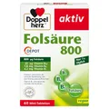 Produktbild: Doppelherz Folsäure 800 DEPOT - Mit Vitamin C + B-Vitamine zur Unterstützung der normalen Funktion des Immunsystems - VEGAN - 60 Mini-Tabletten