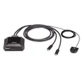 Produktbild: ATEN US3312 2-Port USB-C 4K DisplayPort KVM-Switch mit Remote-Port-Wähler