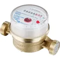 Produktbild: Js Einstrahlzähler Wohnungs-wasserzähler Aufputz Für Warmwasser Q3 2,5 M3 - Baulänge 110 Mm