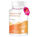 Produktbild: Vitamintrend Vitamin D3 20000 I.E. hochdosiert, 90 Tabletten, Sonnenvitamin Cholecalciferol, Nahrungsergänzungsmittel ohne Zusätze, in Deutschland hergestellt