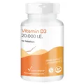 Produktbild: Vitamin D3 20.000 I.E. - 90 Tabletten Cholecalciferol, hochdosiert, Vitamintrend