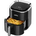 Produktbild: Grafner Heißluftfritteuse Airfryer 3,6 Liter digital 1200 Watt, LED-Touchscreen, 7 Programme, 360° Gar-System, Timer, Antihaft-Beschichtung, Frit... - Schwarz