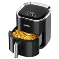 Produktbild: Grafner XL Digitale Heißluftfritteuse, 3,6 Liter, 1200 Watt, LED-Touchscreen, 7 Programme, 360° Gar-System, Timer, Antihaft-Beschichtung, Fritteuse ohne Fett, Airfryer ölfrei Heissluftfritteuse