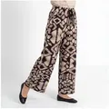 Produktbild: OriginalYou Palazzohose Damen Sommerhose Relaxed Fit Weite Strandhose Boho Look One Size 36-44 passend für (36-40 relaxed, 40-44 regular) bunt 40/44