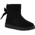Produktbild: VAN HILL Damen Warm Gefütterte Winter Boots Stiefeletten Bequeme Schuhe 841504, Farbe: Schwarz, Größe: 38 - Schwarz - 38