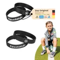Produktbild: FUXSTAR - Das Schnürsenkel-Fixierband™ (2 Paar / 4er Pack) für Fußballschuhe gegen sich lösende Schleifen, Schnürsenkel-Halter aus nachhaltigem rPET