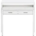 Produktbild: Billings-Konsole, Schreibtisch mit ausziehbarer Platte, PC-Schreibtisch mit 2 Schubladen, cm 99x36h88, weiß - Weiß
