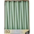 Produktbild: Papstar Kerzen 88341, Leuchterkerzen, jadegrün, Ø 2,2 cm, Höhe 25 cm, 50 Stück
