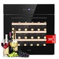 Produktbild: Klarstein Weinkühlschrank, 1 Zonen Getränkekühlschrank Klein, Kleiner Weinschrank, Wein-Kühlschrank Klein mit Glastür, Indoor/Outdoor Flaschenkühlschrank, Einbau Wine Fridge 5-18°C, 30 Flaschen