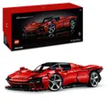 Produktbild: LEGO Technic Ferrari Daytona SP3 Modellauto-Bausatz im Maßstab 1:8, roter Super-Sportwagen, erweitertes Auto-Modell Sammlerstück, Ultimate Car Concept 42143