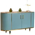 Produktbild: SIDEBOARD MARIA Hellblau Marmor, Kunstleder