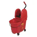 Produktbild: Rubbermaid WaveBrake mit Kombipresse Rot Reinigungswagen Presse mit 33 L Eimer 76179279