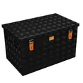 Produktbild: Alubox STRONG - BLACK EDITION ABX-R150 Aluminium Transportkiste aus 3mm Riffelblech 150 Liter in schwarz