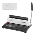 Produktbild: VEVOR Spiralbindegerät, Manueller Buchmacher 34-Loch-Bindung 120 Blatt, Stanzbinder verstellbar 3/16-9/16 Zoll Spiralbinderücken, für Briefformat, A4, A5