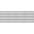 Produktbild: Fischer und Adamek Gartenzaun Doppelstabmattenzaun Element, (Höhe: 830 mm, Farbe: Anthrazitgrau), Einzelmatte grau|schwarz 83 cm