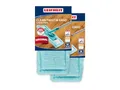 Produktbild: Leifheit 2er Set Wischbezug CLEAN TWIST M Ergo - Power Clean static plus, dieser Wischer Ersatzbezug zieht Staub und Haare an wie ein Magnet, Staubwischer für die trockene Bodenreinigung zwischendurch