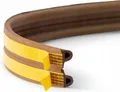 Produktbild: 20m GUMMIDICHTUNG P-Profil BRAUN 9mm selbstklebend Fensterdichtung Türdichtung Gummi Dichtung Dichtungsband Profildichtung