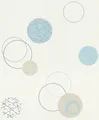 Produktbild: Rasch Vliestapete 475913 Selection kreise weiß 10,05 x 0,53 m  Wandtapete