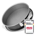 Produktbild: Zenker Springform mit Flachboden und Auslaufschutz – Hochwertige Backform für perfekte Kuchen und Torten, 2550 ml, hitzebeständig bis 230°C, Silber, 10.24