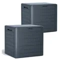 Produktbild: 2x Prosperplast Auflagenbox Kissenbox 140L Kiste Gartentruhe Kunststoff B-Ware