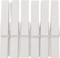 Produktbild: Glorex Holzklammern weiß 7,4 x 1,0 cm 6 Stück