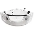 Produktbild: WHIRLPOOL BADEWANNE WHIRLPOOL RECHTECK 2 PERSONEN NEU SPA TUB HOT TUB Tenerife Full Düsen Sichtfenster, Wasserfall, 150 x 150