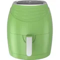 Produktbild: TurboTronic Heißluftfritteuse - AF11D - Retro Airfryer 3,5L, ohne Öl, Digital, 7 Programme, Rapid-Air, 50–200°C, fettarme Zubereitung grün - Grün
