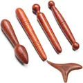 Produktbild: 5 Stücke Massage Holz, Dreieck-Massagegerät, Triggerpunkt Massagegerät Fuß Holz Massagestab, Massagestab Akupunkturstift Punktsucher Massage Stift Akupressur Stab für Schulter Rücken Bein