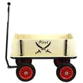 Produktbild: Beachtrekker Style Holz Bollerwagen Handwagen Pirat mit Sonnenverdeck