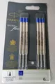 Produktbild: P066 - Parker - QUINKflow Ballpoint Nachfüllpack - Medium - Blau  6 Stk - NEU
