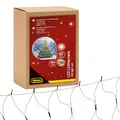 Produktbild: Idena 31899 - LED Lichternetz mit 160 LEDs in Warmweiß, ca. 2 x 1 m, für Außen & Innen, mit 8 Stunden Timer Funktion und Transformator, als Party Deko, Weihnachtsdeko, zur Hochzeit