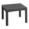Produktbild: Quadratischer Gartentisch Garten Tisch Orlando Graphit Hohe 43cm Kunststoff