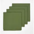 Produktbild: Stoffservietten Aus Baumwolle, 4er-set, Olivgrün - Homescapes
