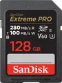 Produktbild: SanDisk Extreme PRO SDXC UHS‑II 128 GB V60 280/100  MB/s SDSDXEP-128G-GN4IN