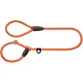 Produktbild: HUNTER Retriever-Hundeleine Freestyle, Farbe: orange, integrierte Halsung, stufenlos verstellbar, witterungsbeständig, pflegeleicht, griffig, Robustes Tau mit Ledertipps, Größe: 10/120