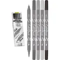 Produktbild: Online Calli.Brush Grey 5er Set Handlettering Pinsel-Stifte Set Kalligraphie-Set