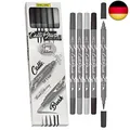 Produktbild: Online 19105 Calli.Brush Grey, 5er Set Handlettering Brush-Pen, Pinsel-Stifte