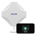 Produktbild: Falcon EVO LTE Router Mobile 5G, Mobiles Breitband-Internet-System, 5G-fähige MiMo-Fensterantenne für Wohnmobile und Wohnwagen mit 1800Mbit/s mobilem CAT22 WLAN Router tragbares WLAN für unterwegs