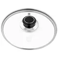 Produktbild: GRÄWE Glasdeckel mit Edelstahlring Ø 16 cm inkl. Dampfaustritt, spülmaschinengeeignet, Topfdeckel, Pfannendeckel, Universaldeckel, hitzebeständiger Deckel