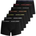 Produktbild: Jack & Jones Herren Boxershort JACBASIC TRUNKS 7er Pack Schwarz Normaler Bund XXL