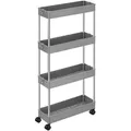 Produktbild: Servierwagen, Grau, Metall, Kunststoff, 42x86x14.4 cm, Esszimmer, Barmöbel, Barwagen