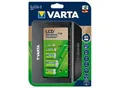 Produktbild: Batterieladegerät Varta LCD Universal Charger, für 4 x Mignon AA/Micro AAA/C/D oder 1 x 9 V Akku, 1 x USB, LCD-Anzeige