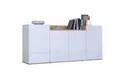 Produktbild: OTTO home Sideboard BOLSENA, Kommode, Schrank,Lowboard mit 6 Fächer und offenes Ablagefach (1 St), Breite 160 cm,stehend/hängend,Fronten Hochglanz lackiert,Made in Italy